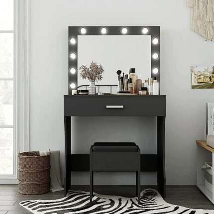 MystiqueMeadow Rustic Dressing Table