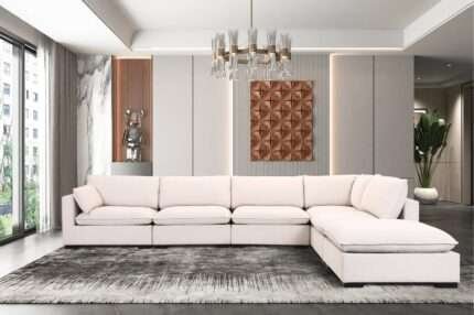 EleganceEnclave Velvet Sofa