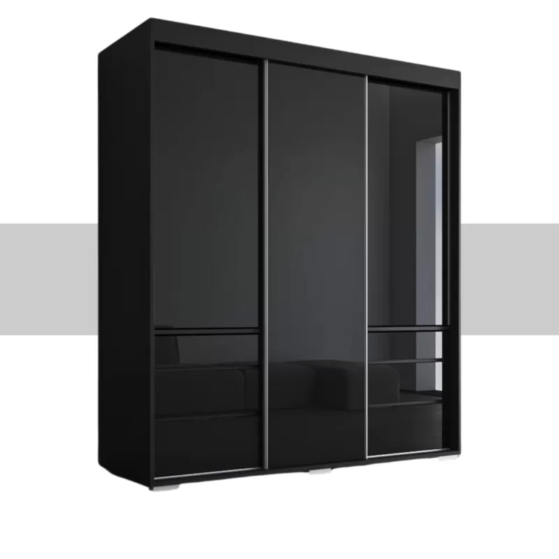 wardrobe black furniture online uae