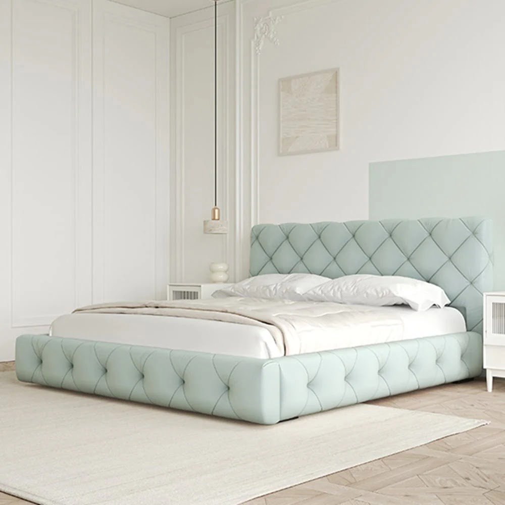 Tufted leather Modern Bed Tufted leather Modern Bed