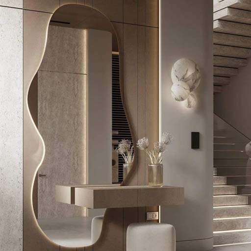 783b56 Apple Dresser with Cloud Mirror - Image 1