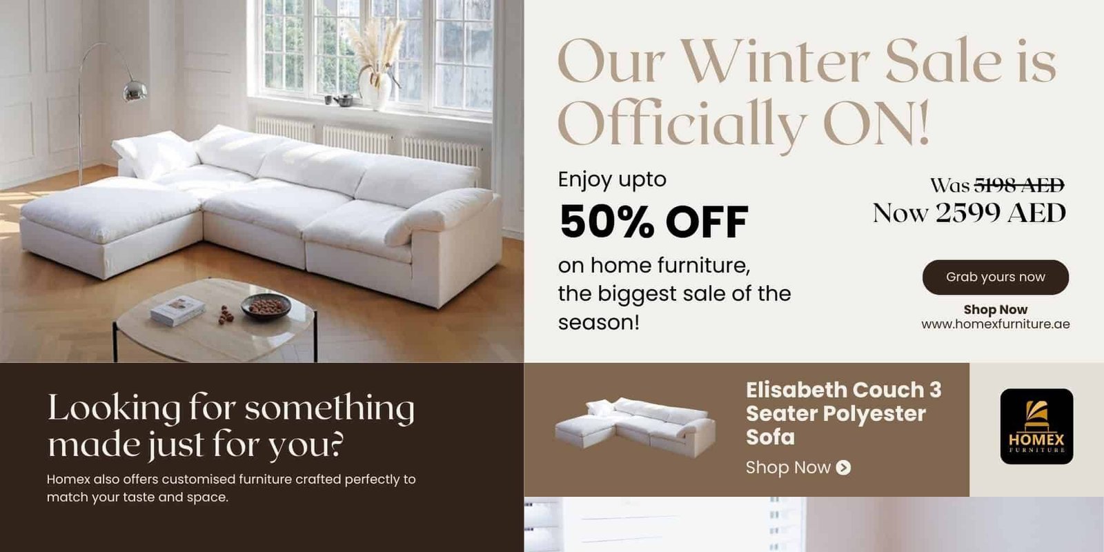 winter sale 35% off furniture in UAE Dubai